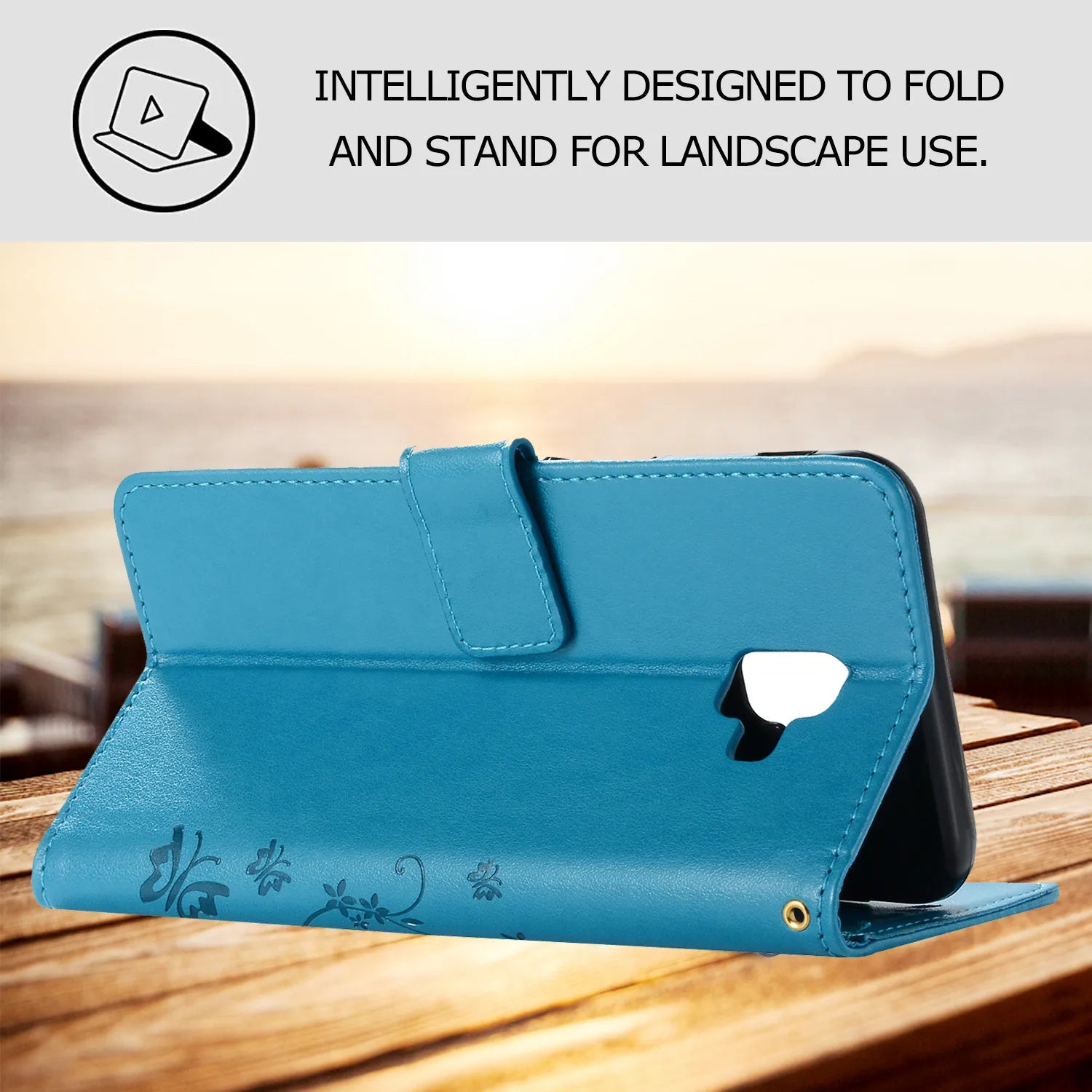 Holder Flip Stand Leather Wallet galaxy S Case - DealJustDeal