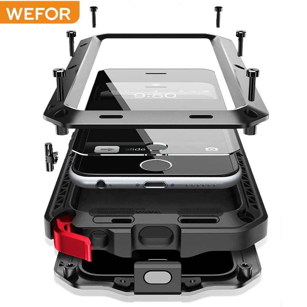 Armor Metal Aluminum Shockproof iPhone Case - DealJustDeal