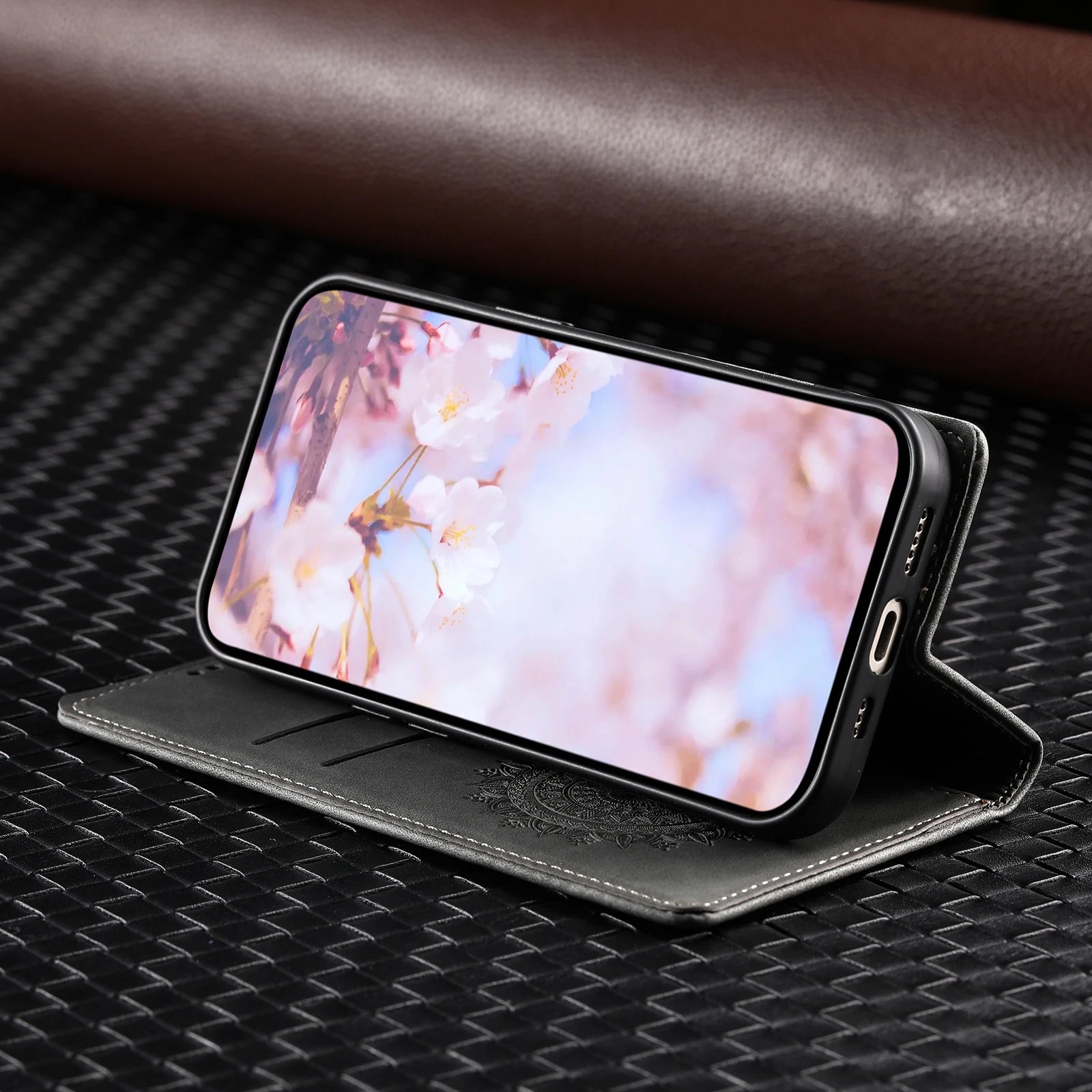 Wallet Card Magnetic Flip Leather Galaxy Note and S Case - DealJustDeal