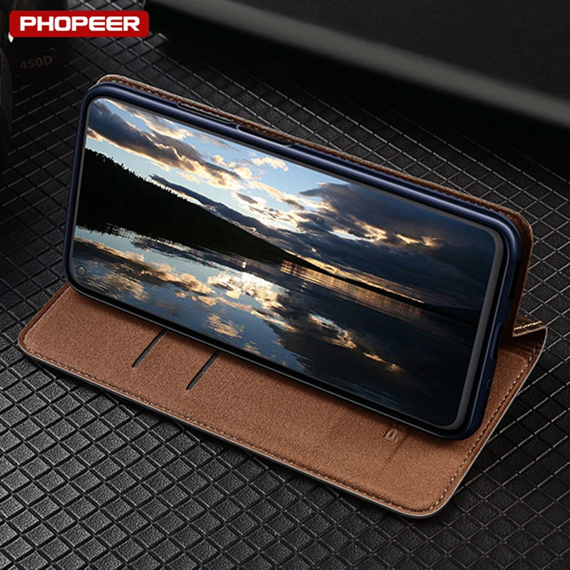 Flip Magnet Genuine Leather Google Case - DealJustDeal