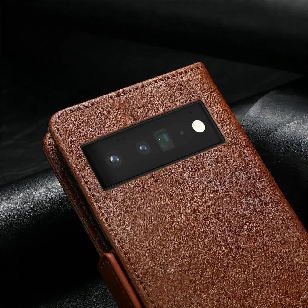 RFID 360 Protect Flip Leather Google Case - DealJustDeal