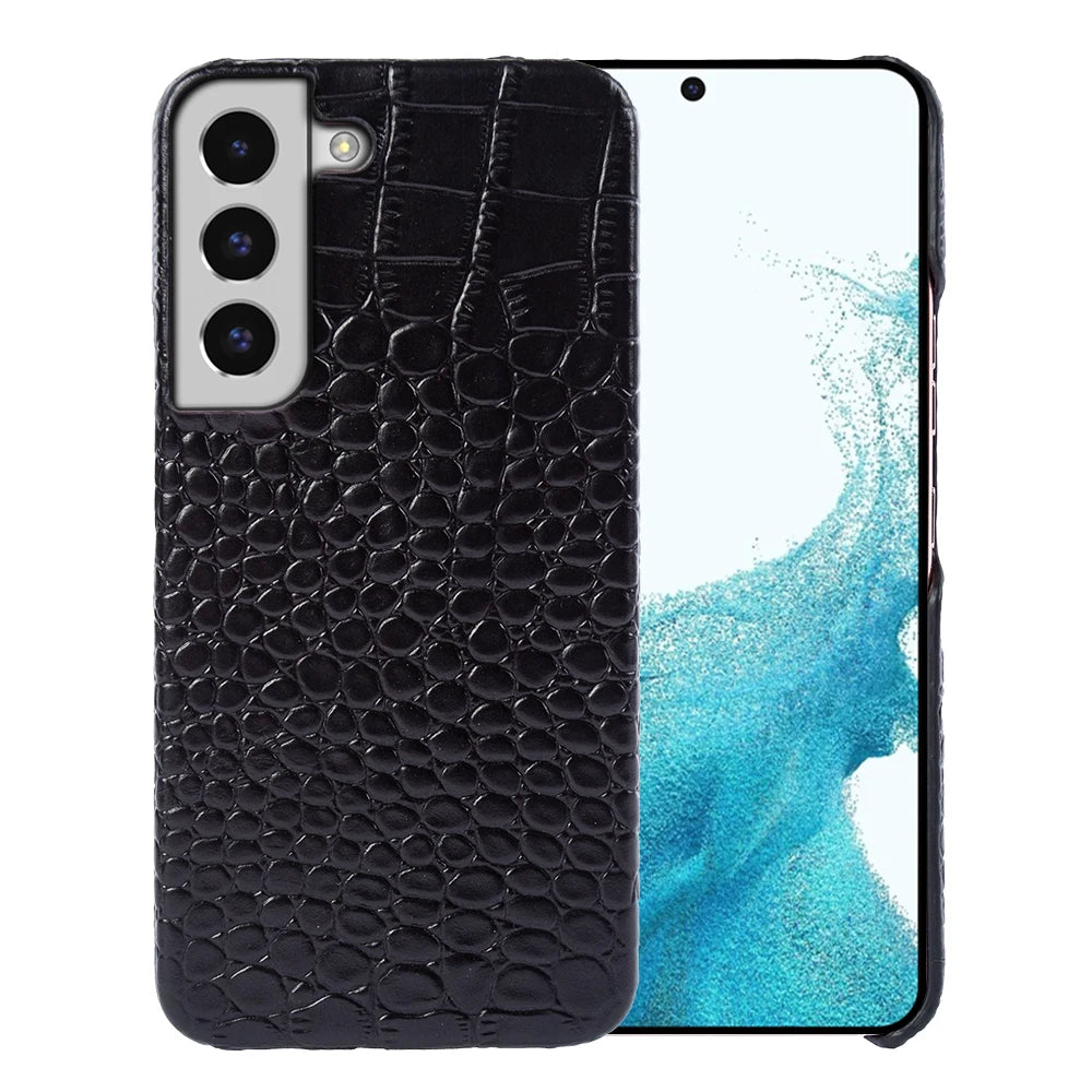 Crocodile Pattern Genuine Leather Galaxy Case - DealJustDeal