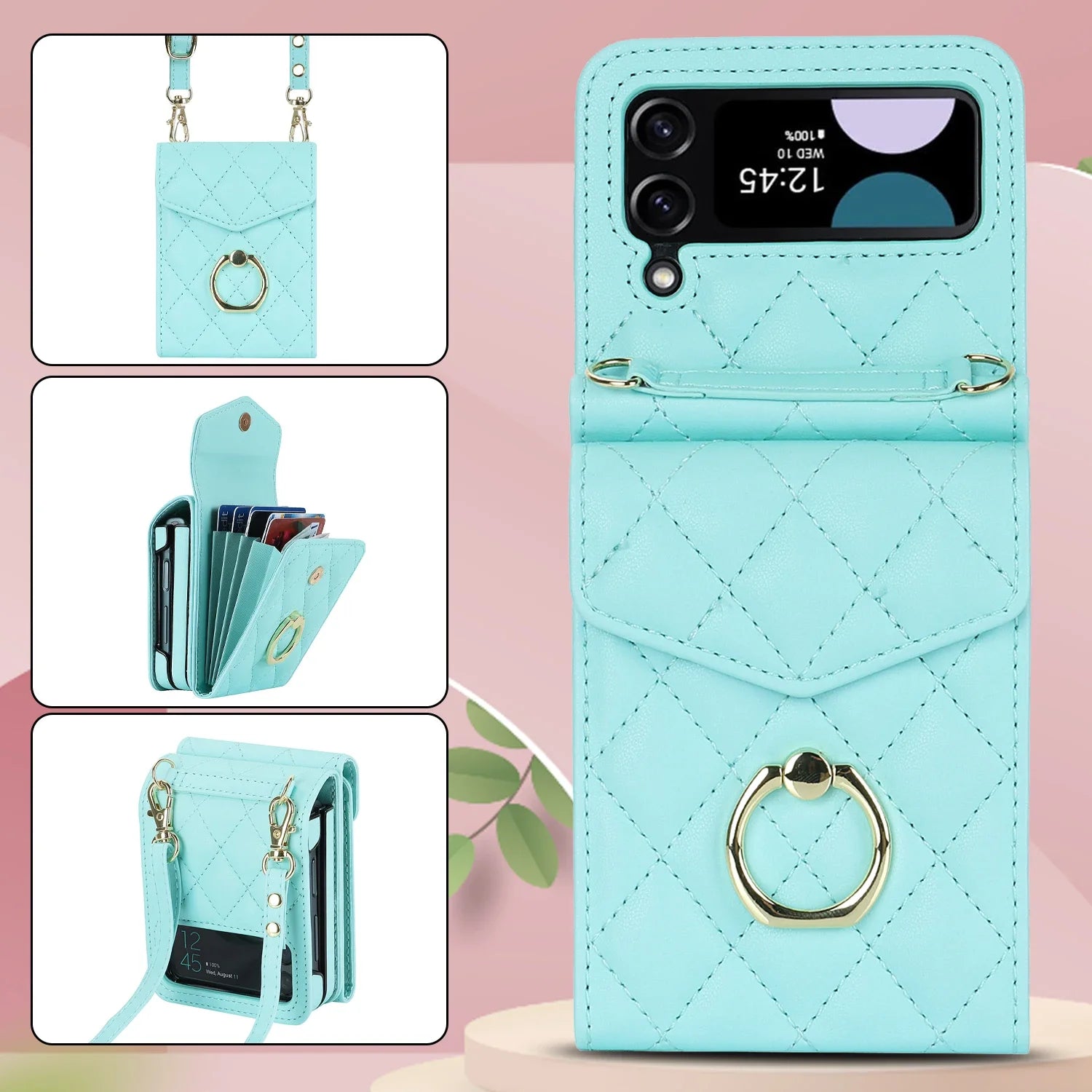 RFID Card Holder Wallet Galaxy Z Flip Case - DealJustDeal