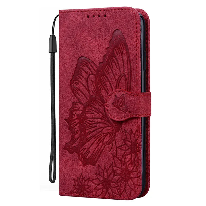 Butterfly Wallet Flip Leather Galaxy S Case - DealJustDeal