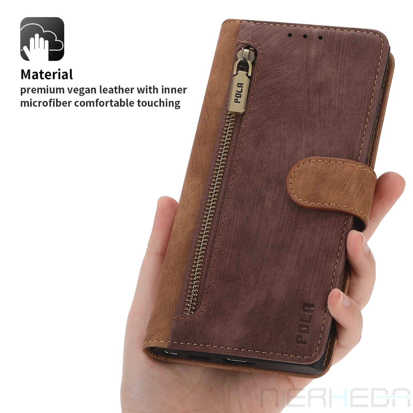 Flip Wallet Leather Galaxy A and M Case - DealJustDeal