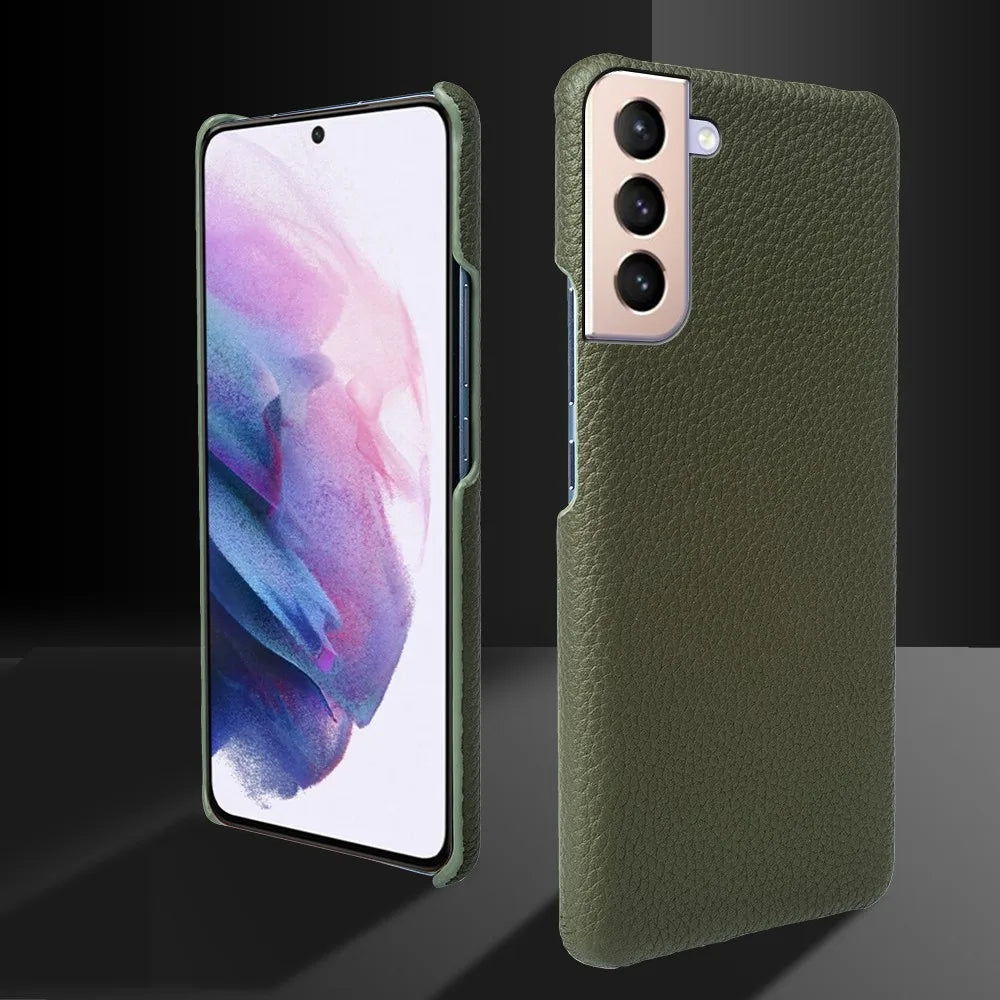 Litchi Texture Genuine Leather Galaxy A and Note Case - DealJustDeal