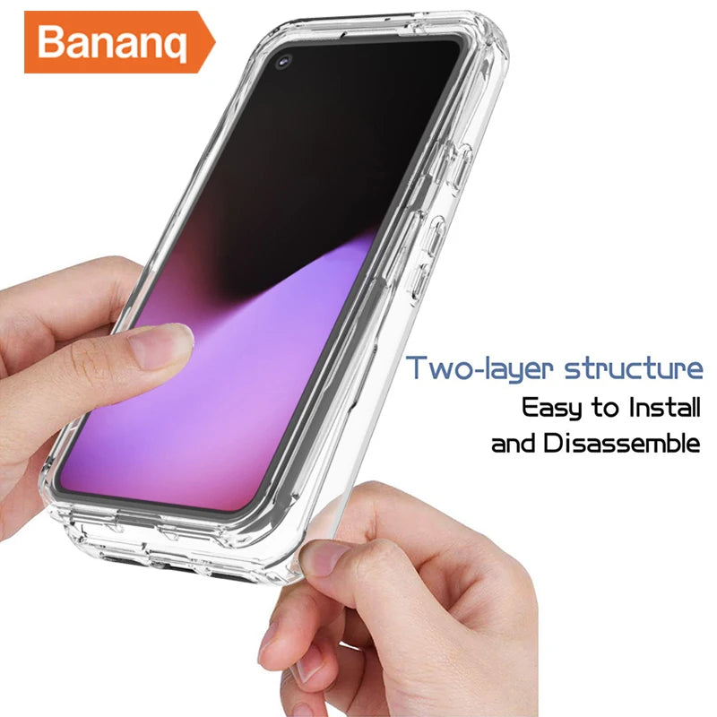 Transparent Gradient Color Shockproof Google Case - DealJustDeal