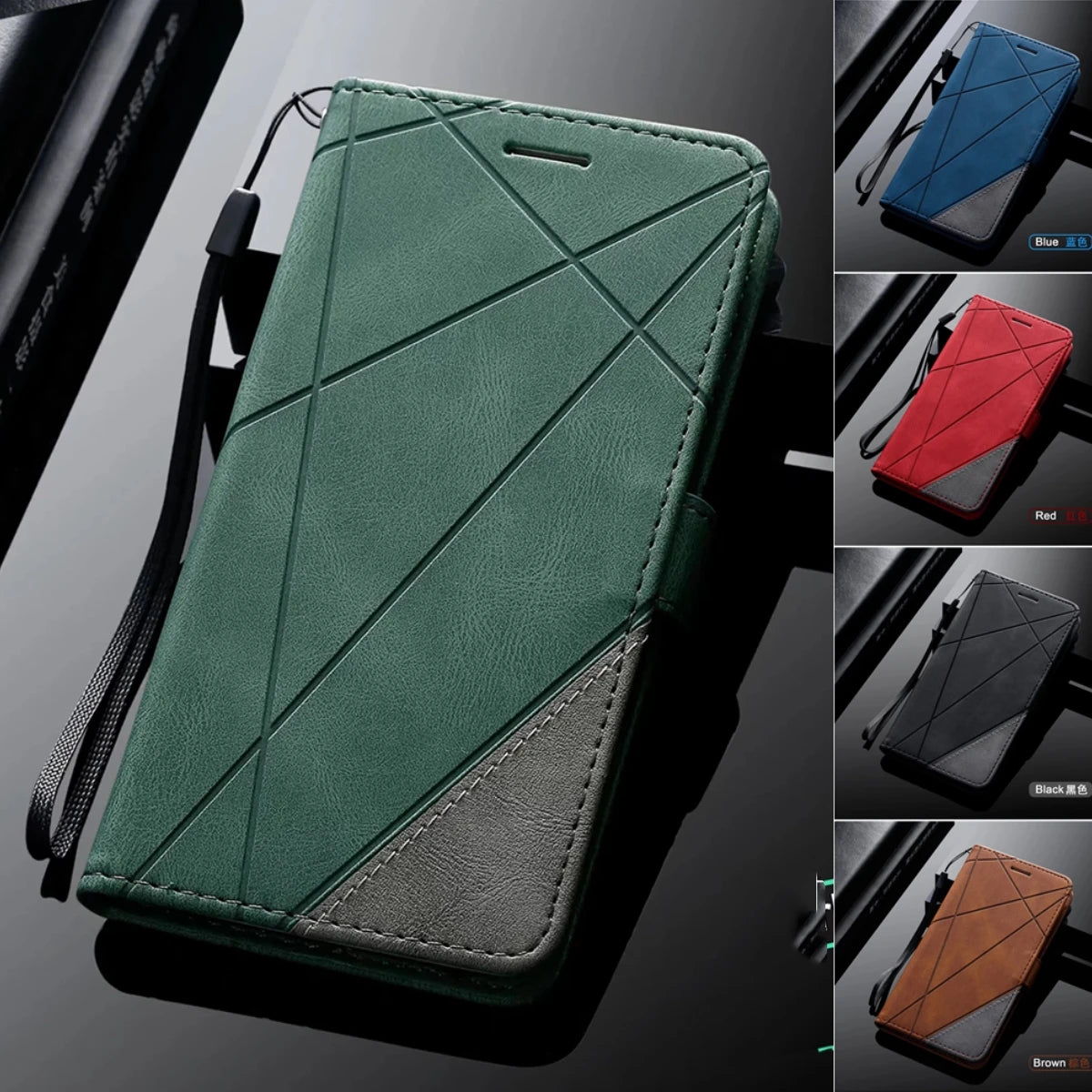 Flip Leather Wallet Galaxy A Case - DealJustDeal