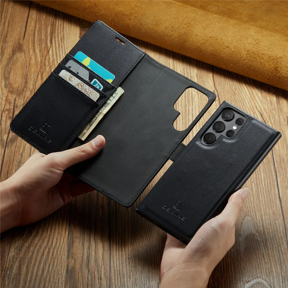 Detachable Magnetic Leather Galaxy Note and S Case - DealJustDeal