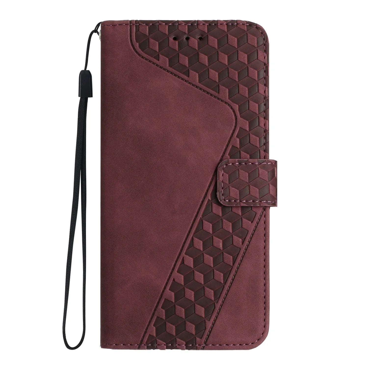 Embossed Wallet PU Leather Google Case - DealJustDeal