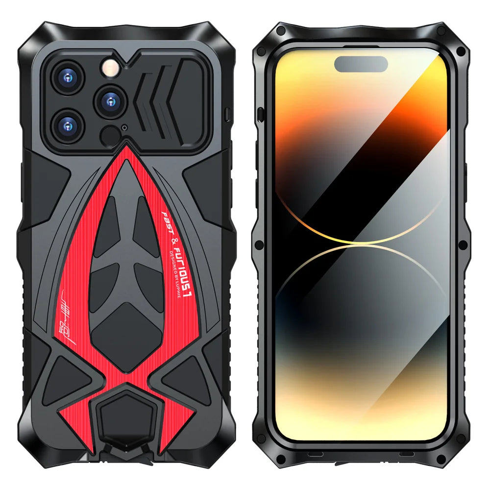 Shockproof Metal Armor Case for iPhone Case - DealJustDeal