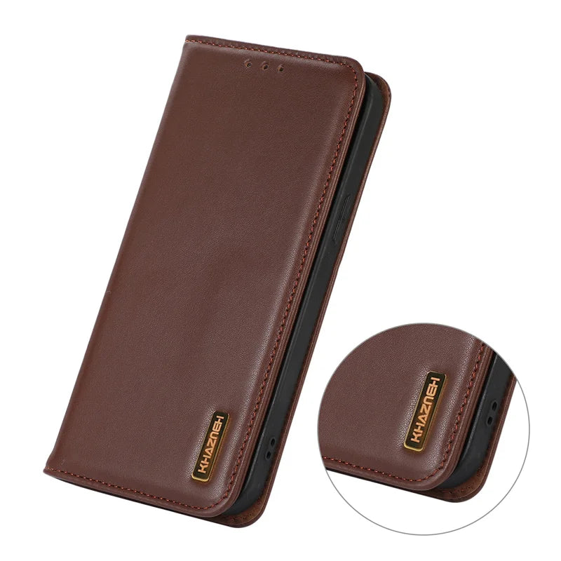 Flip Wallet Stand Genuine Leather Galaxy S Case - DealJustDeal