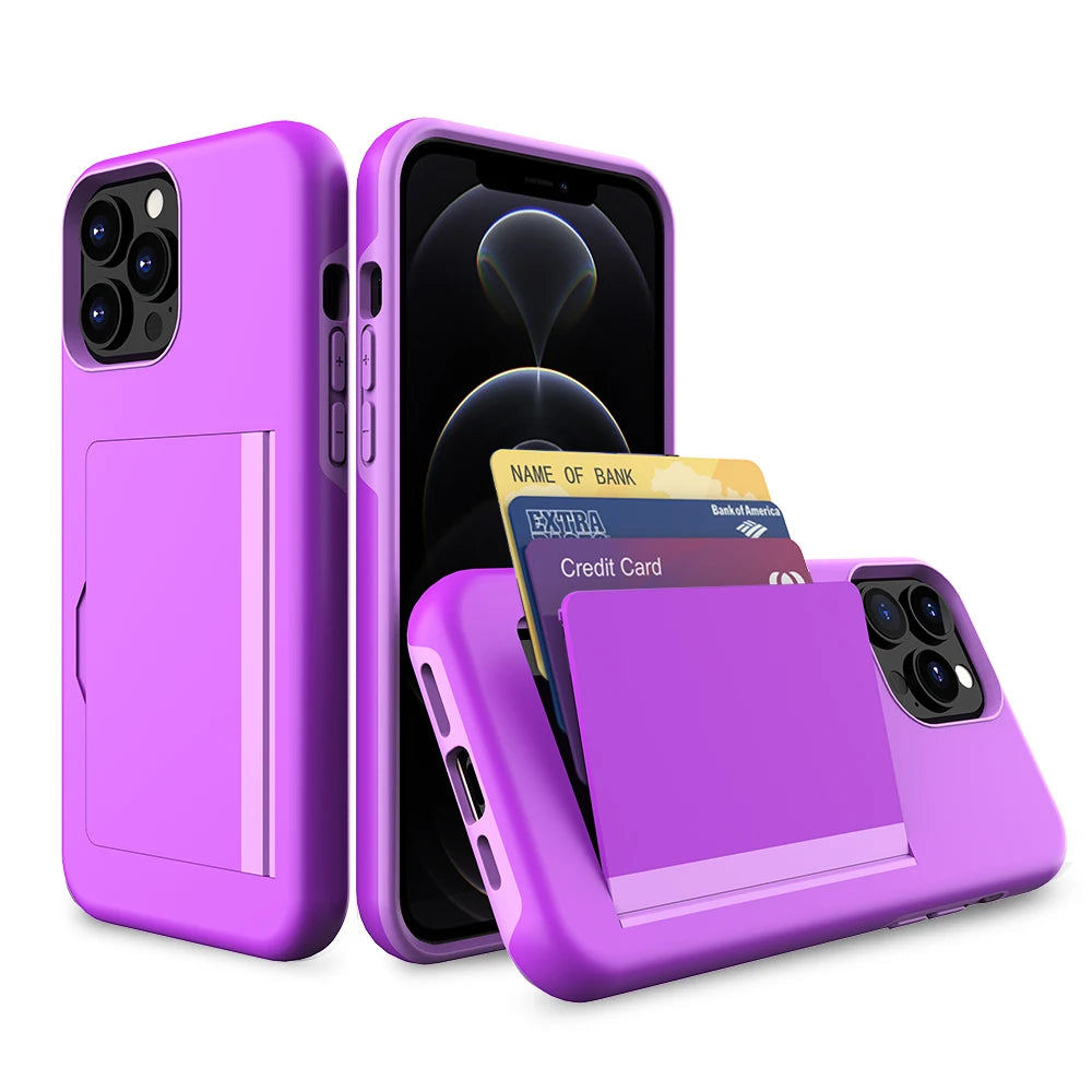 Credit Card Protective Wallets iPhone Case - DealJustDeal