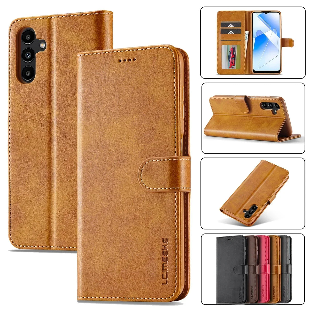 Wallet Flip Leather Galaxy A Case - DealJustDeal