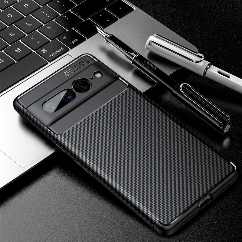 Carbon Fiber texture Cover Ultra Thin Google Case - DealJustDeal