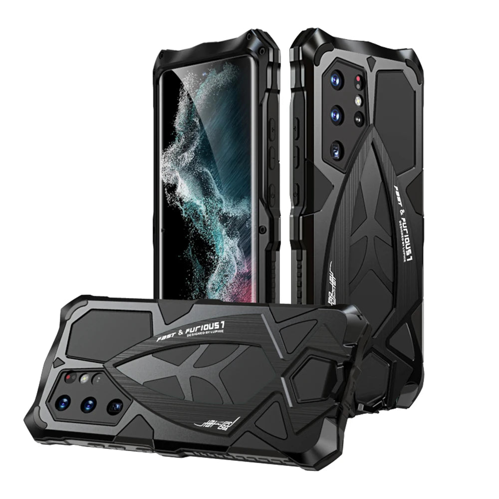 Shockproof Rugged Metal Armor Galaxy A and S Case - DealJustDeal