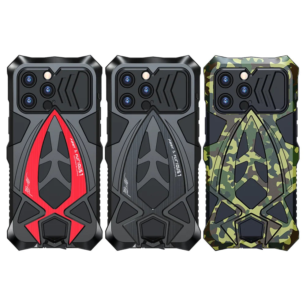 Shockproof Metal Armor Case for iPhone Case - DealJustDeal