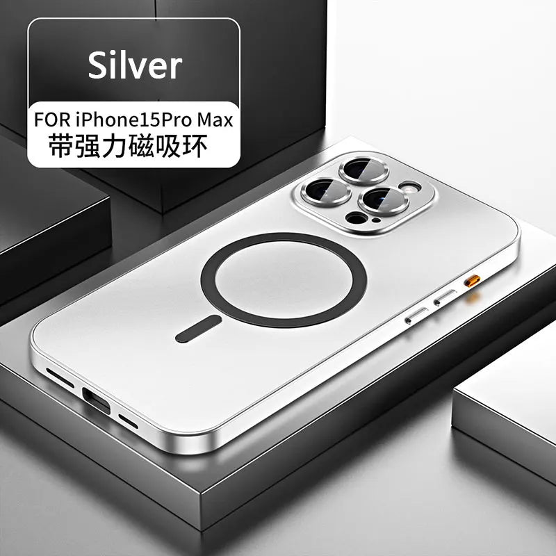 Magnetic Aluminum iPhone Case With Lens Film Protection - DealJustDeal