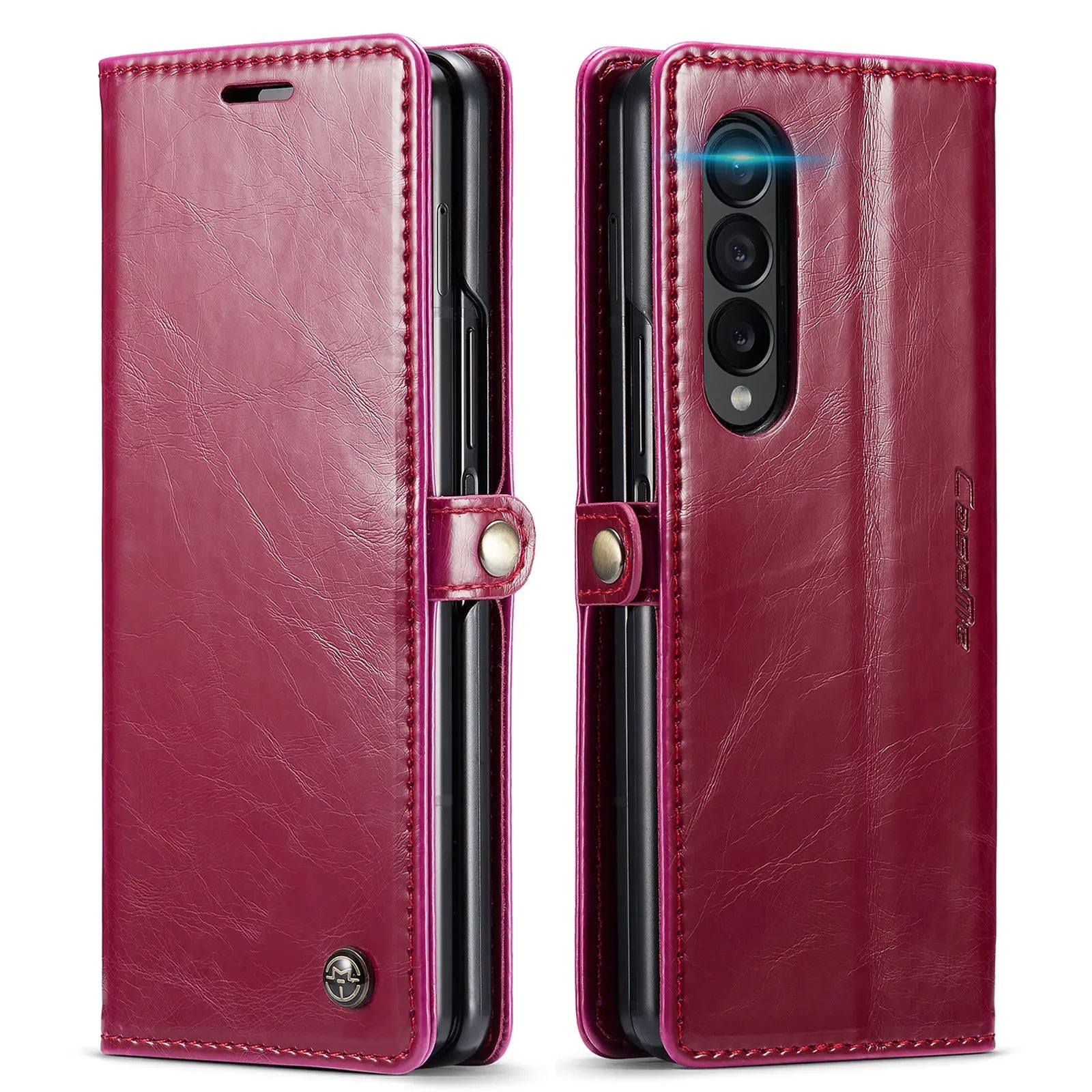 Magnetic Retro Purse Leather Galaxy Z Fold Case - DealJustDeal