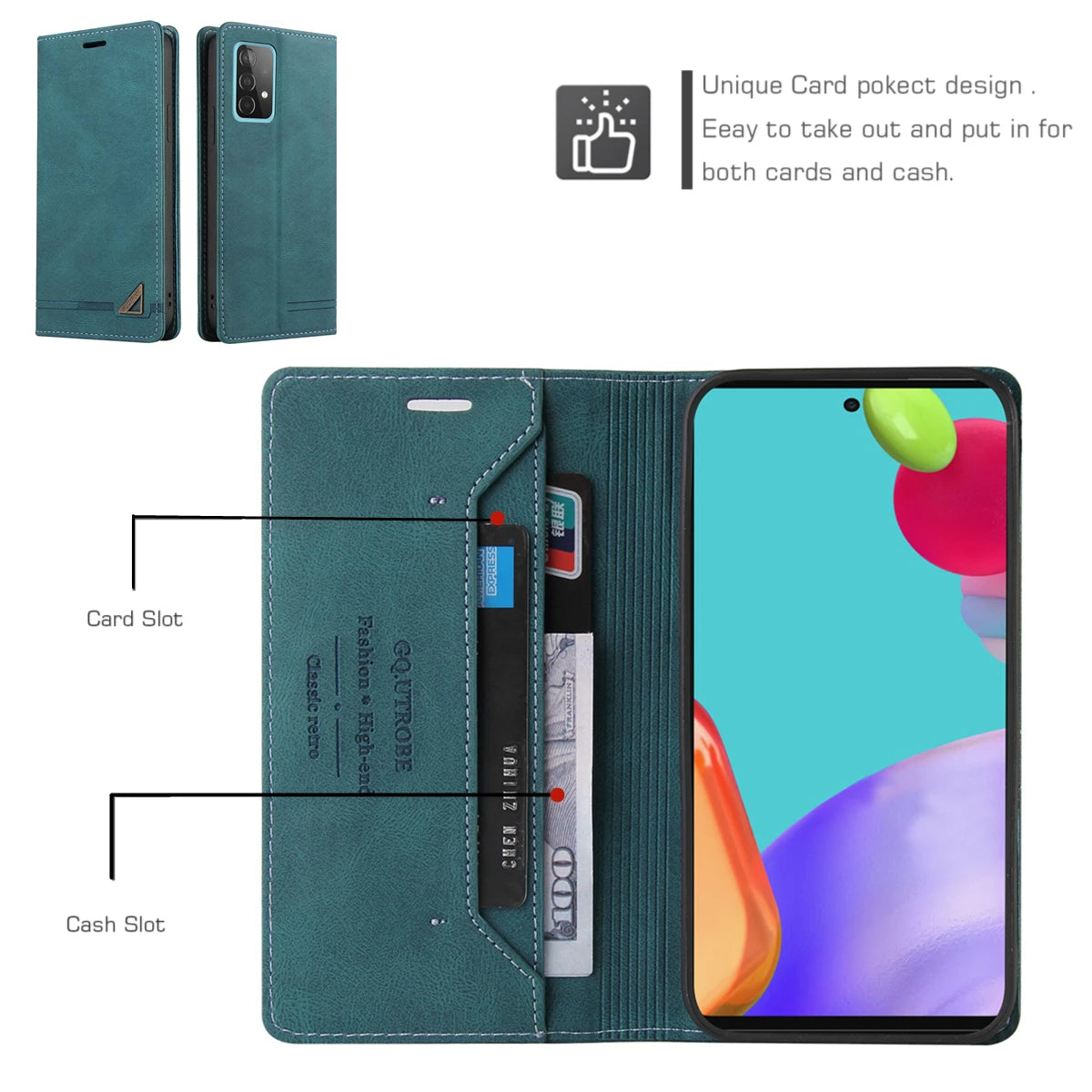 Wallet Leather Galaxy S Case - DealJustDeal