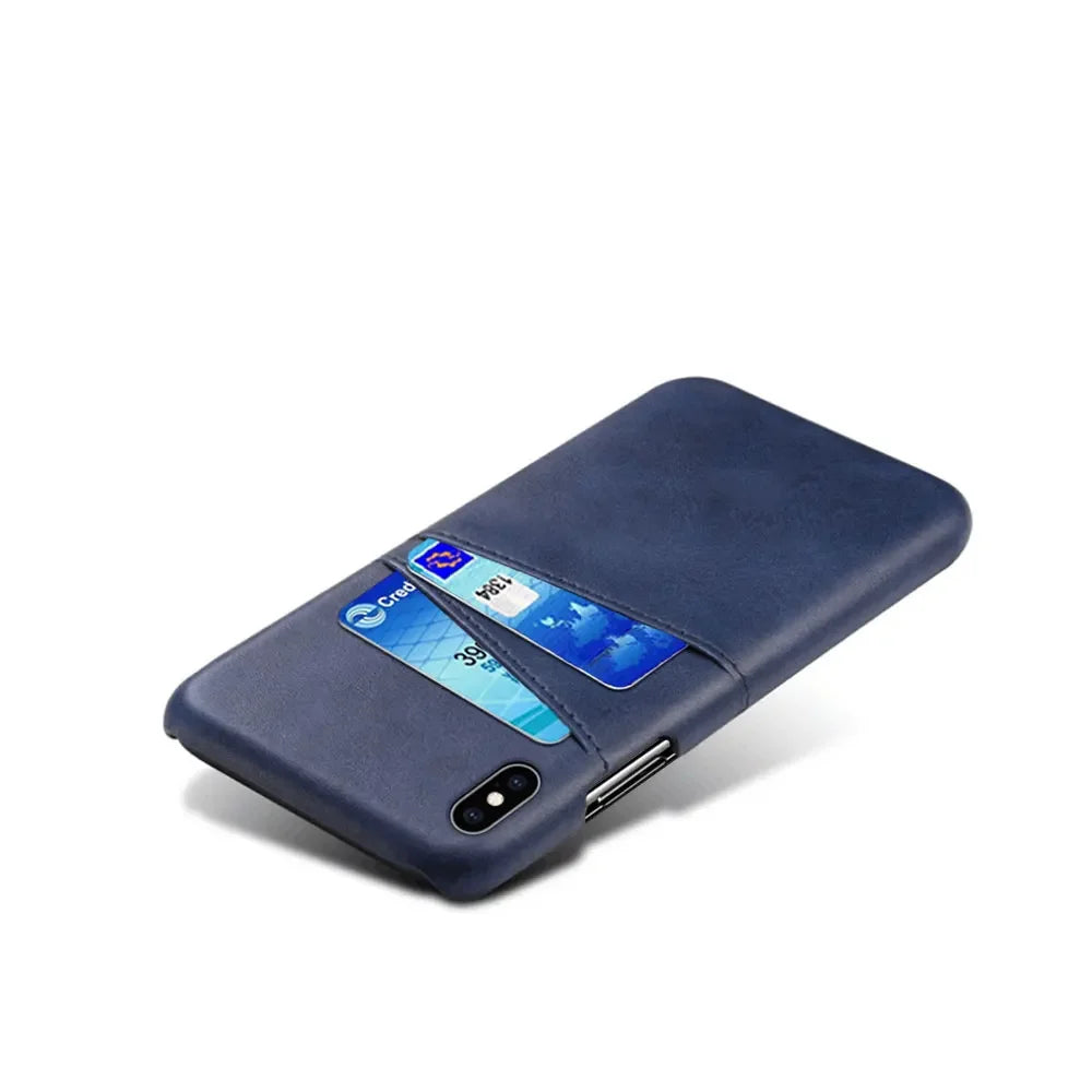 Card Pocket Leather iPhone Case - DealJustDeal