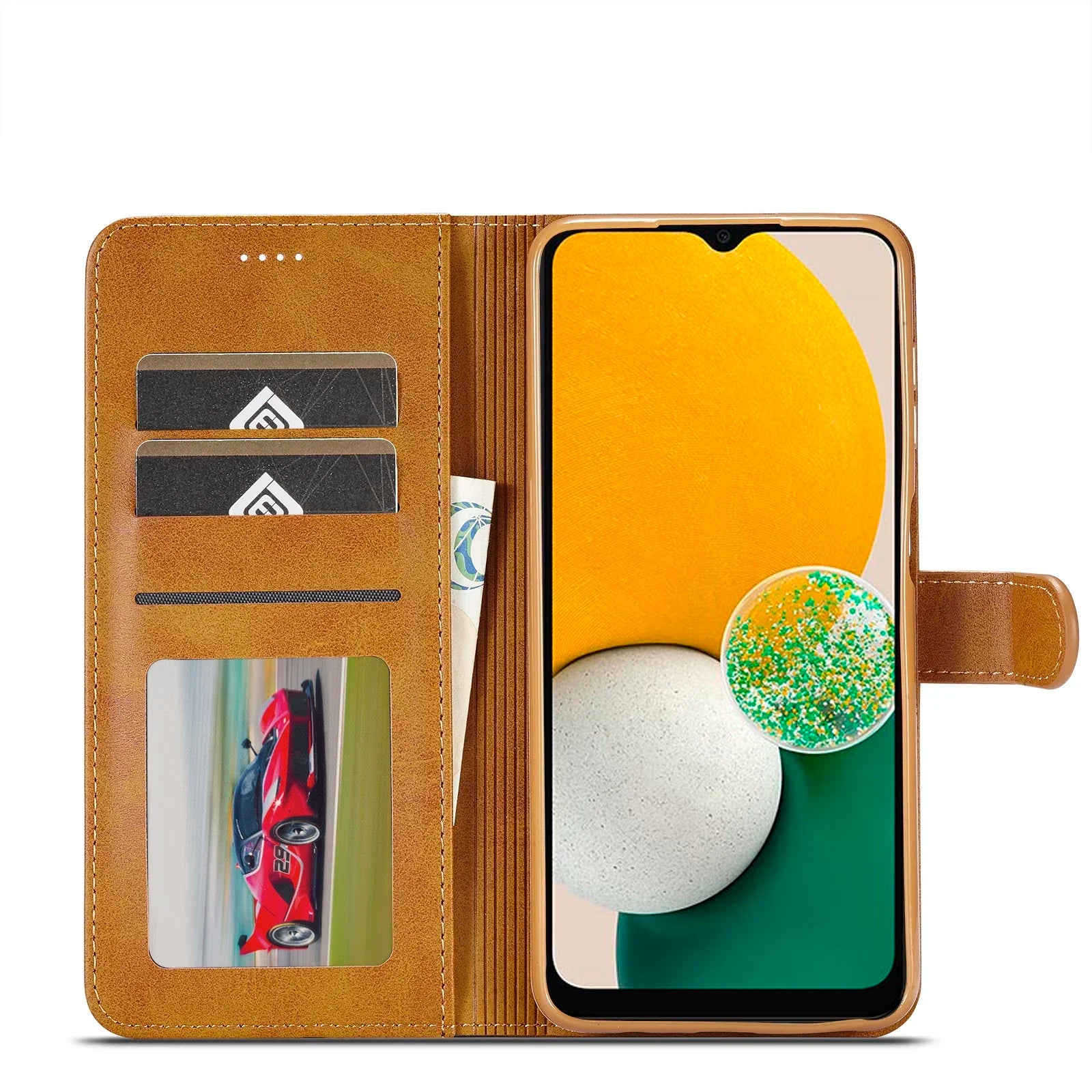 Wallet Leather Flip Galaxy A Case - DealJustDeal