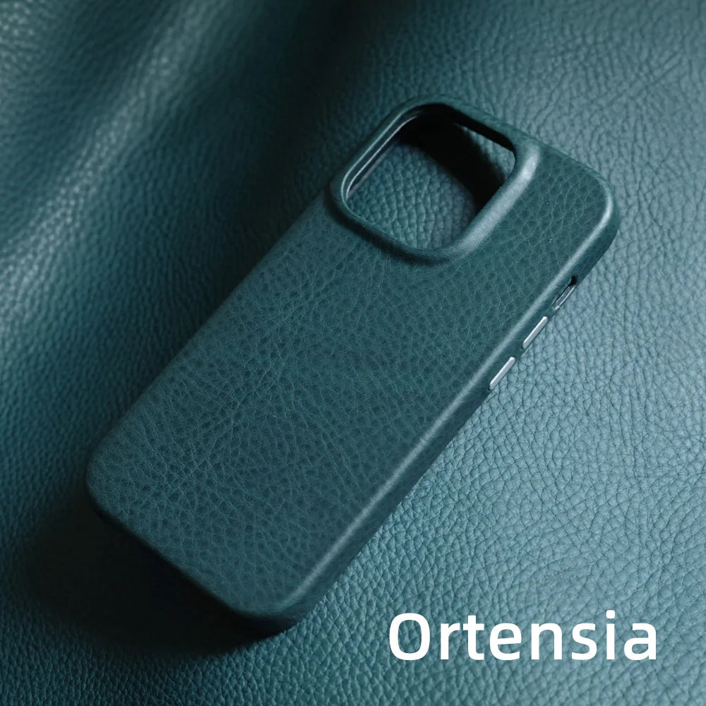 Italian Minerva Box Genuine Leather iPhone Case - DealJustDeal