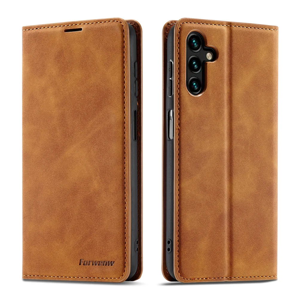 Flip Wallet Leather Galaxy A and M Case - DealJustDeal