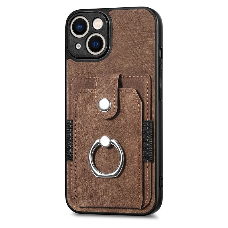 Card Slot Stand Wallet iPhone Case - DealJustDeal