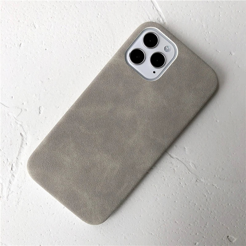 anti-skid Ultra thin Suede Texture leather iPhone Case - DealJustDeal