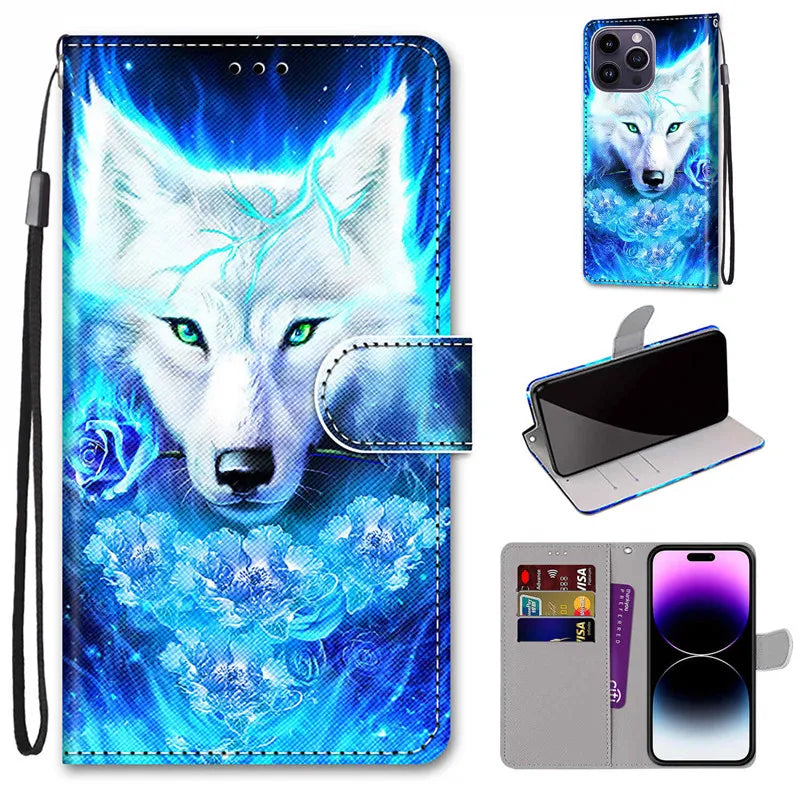 Wallet Stand Book Flip Leather Galaxy A Case - DealJustDeal