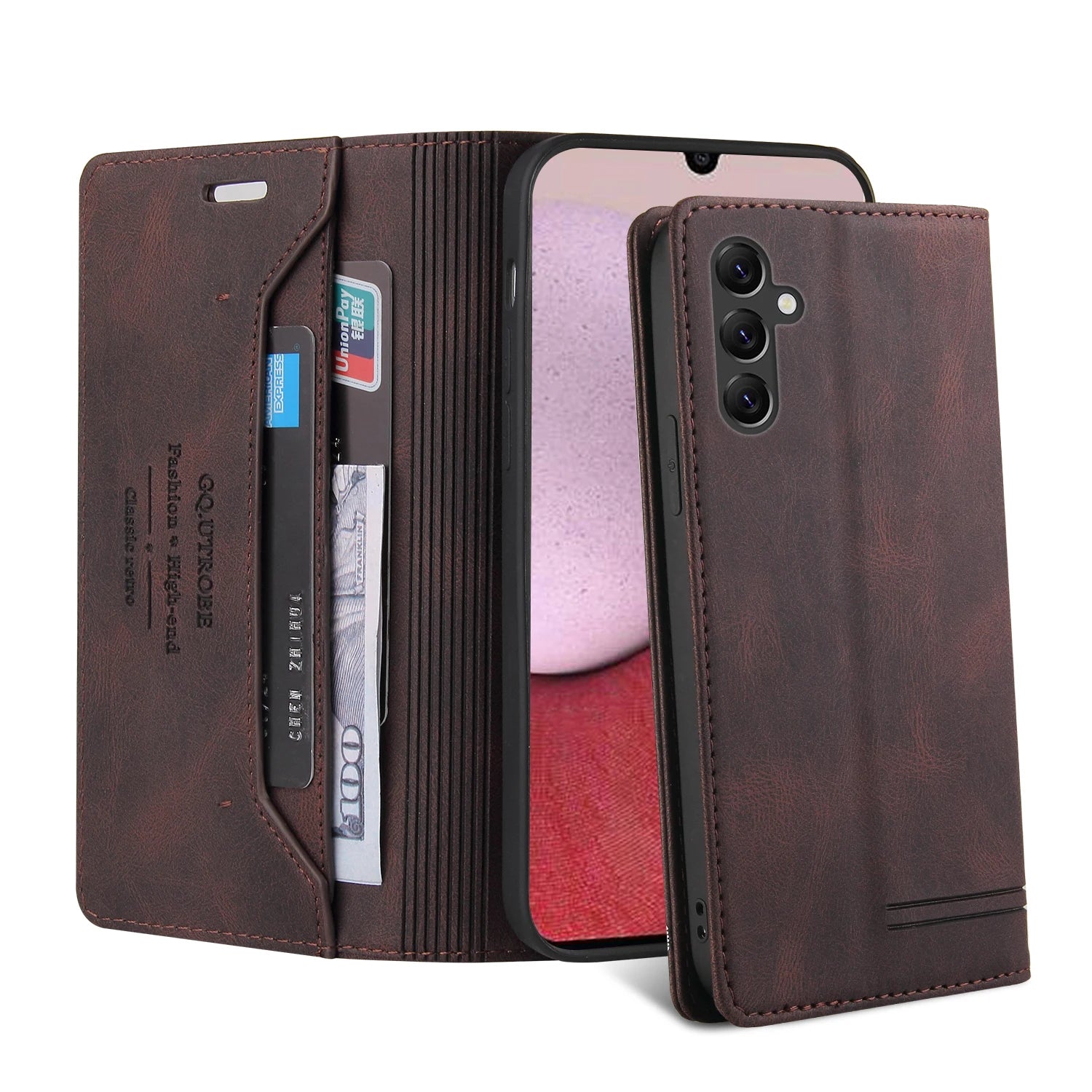 Anti-theft RFID Flip Leather Galaxy S Case - DealJustDeal