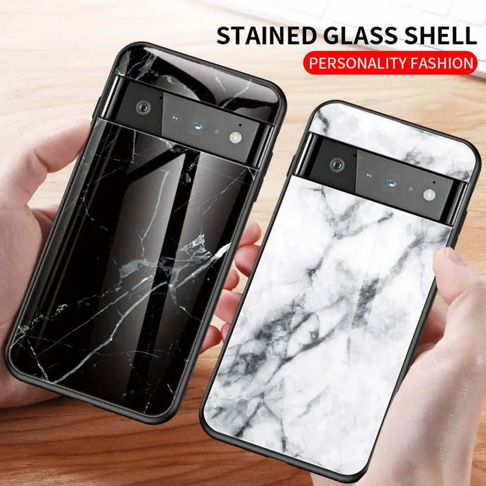 Armor Bumper Frame Hard Glass Back Google Case - DealJustDeal