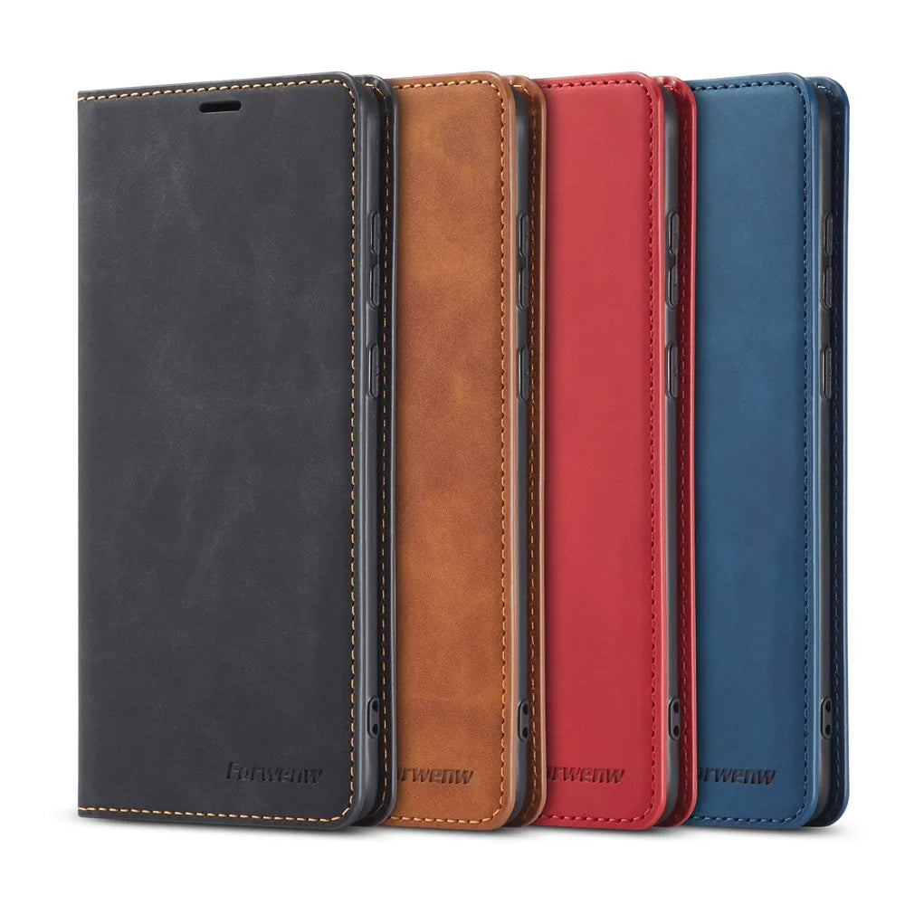 Flip Wallet Leather Galaxy Case - DealJustDeal