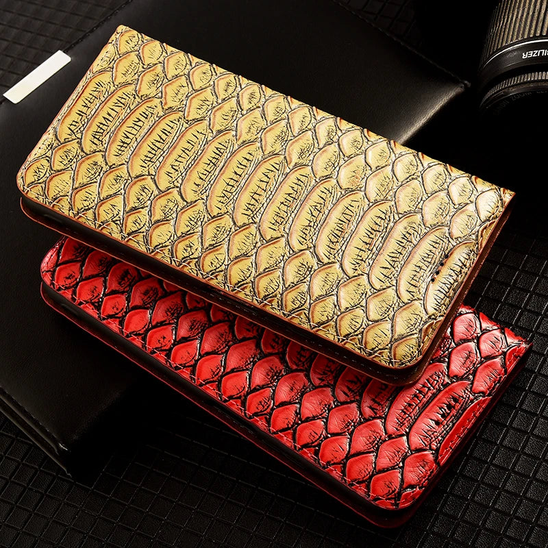 Python Genuine Leather Galaxy A Case - DealJustDeal