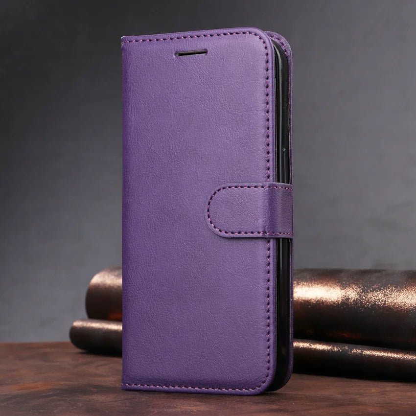 Wallet Card Slot Flip PU Leather Galaxy A Case - DealJustDeal