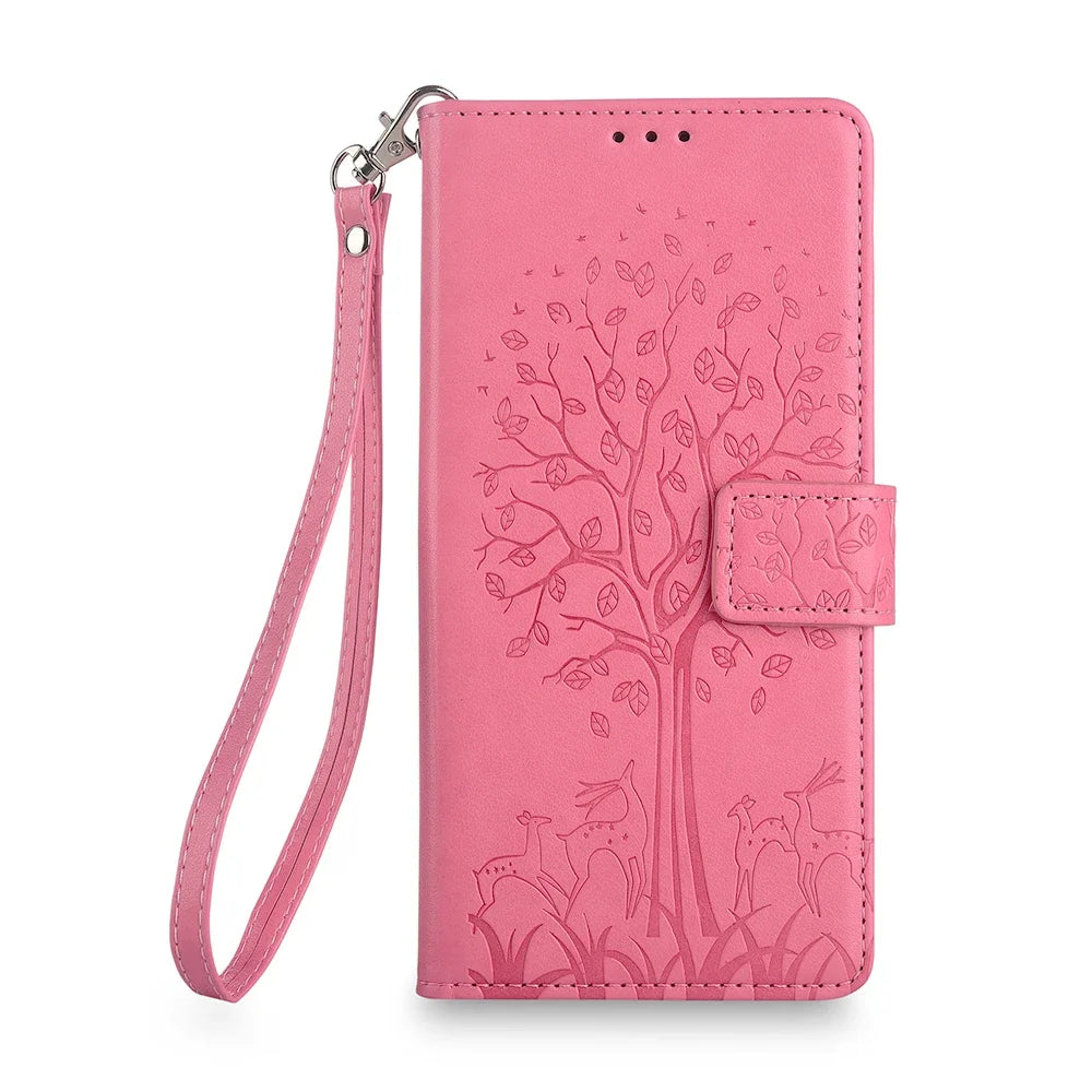 Strap Magnetic Leather Flip Wallet Google Case - DealJustDeal