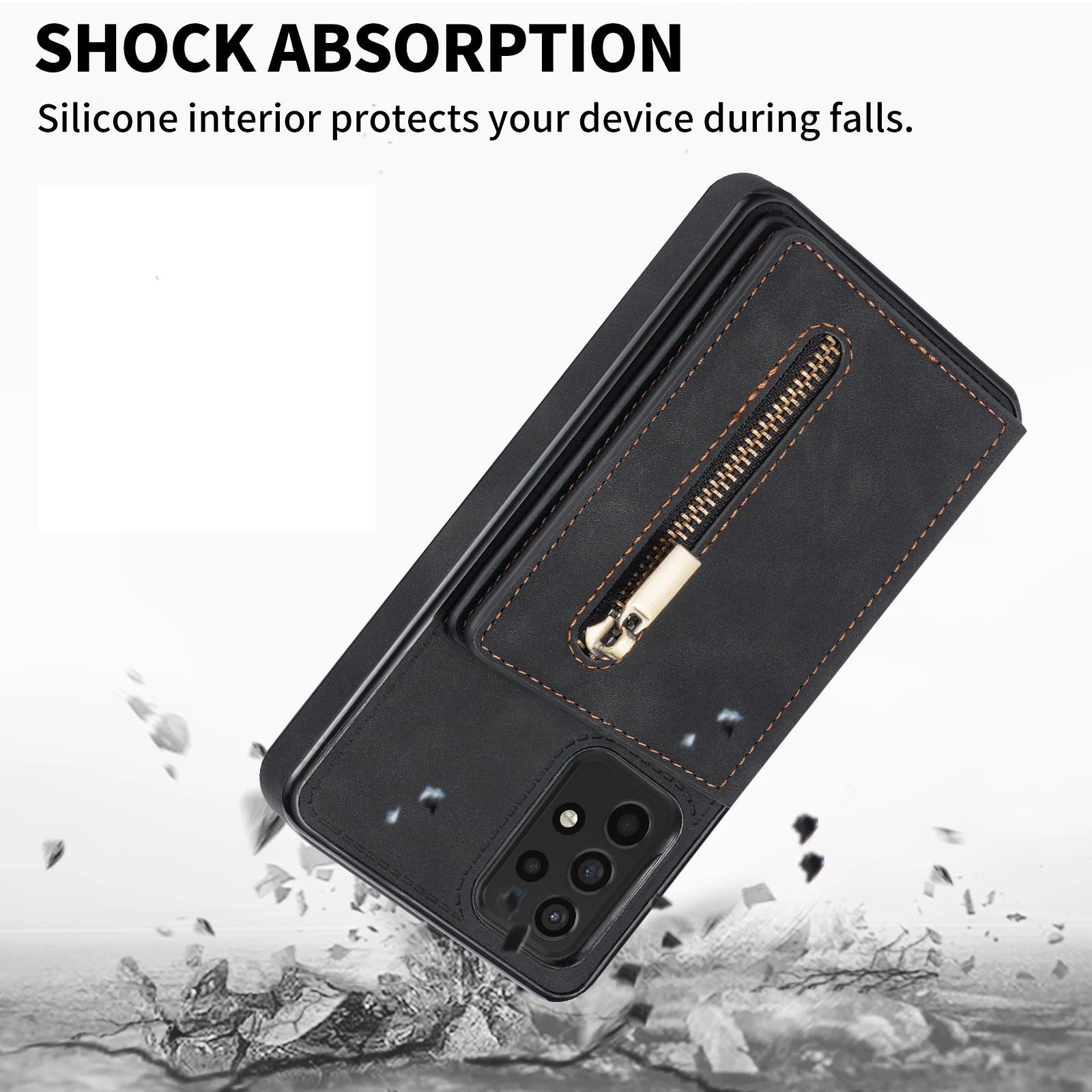 Wallet Flip Card Slot Holder Galaxy S Case - DealJustDeal