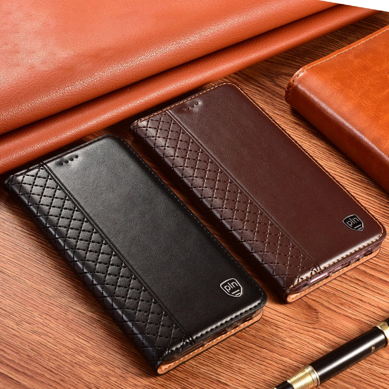 Wallet Magnetic Flip Retro Genuine Leather Galaxy S Case - DealJustDeal