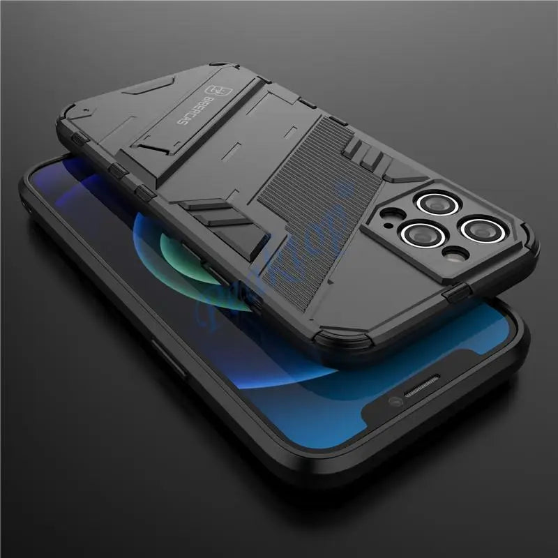 Stand Holder Armor Cyber Shockproof iPhone Case - DealJustDeal