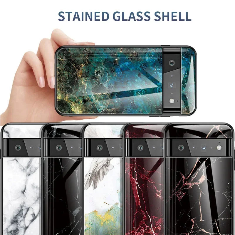 Armor Bumper Frame Hard Glass Back Google Case - DealJustDeal