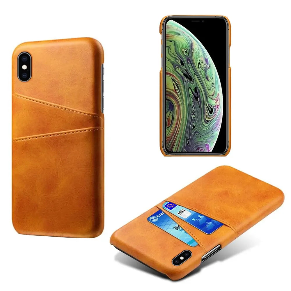 Card Pocket Leather iPhone Case - DealJustDeal