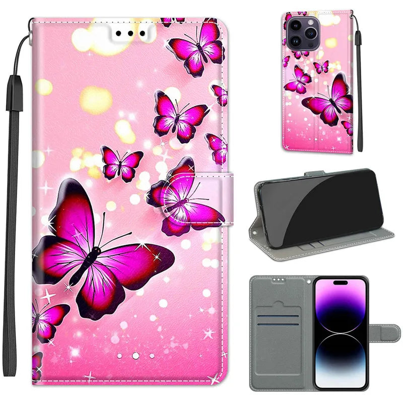 Wallet Stand Book Flip Leather Galaxy A Case - DealJustDeal