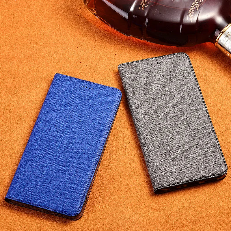 Magnetic Cotton Leather Flip Google Case - DealJustDeal