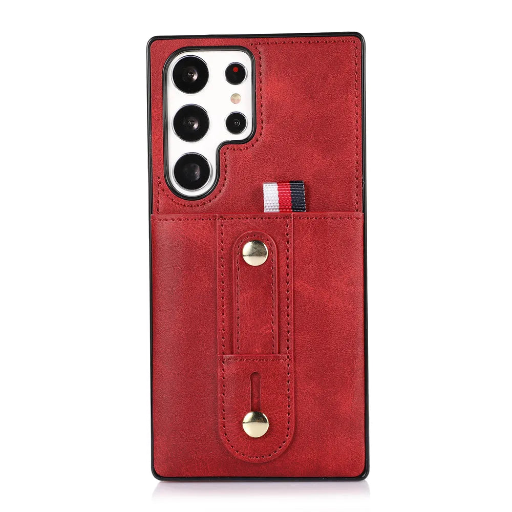 Wallet Card Slots Magnetic Leather Galaxy Note Case - DealJustDeal