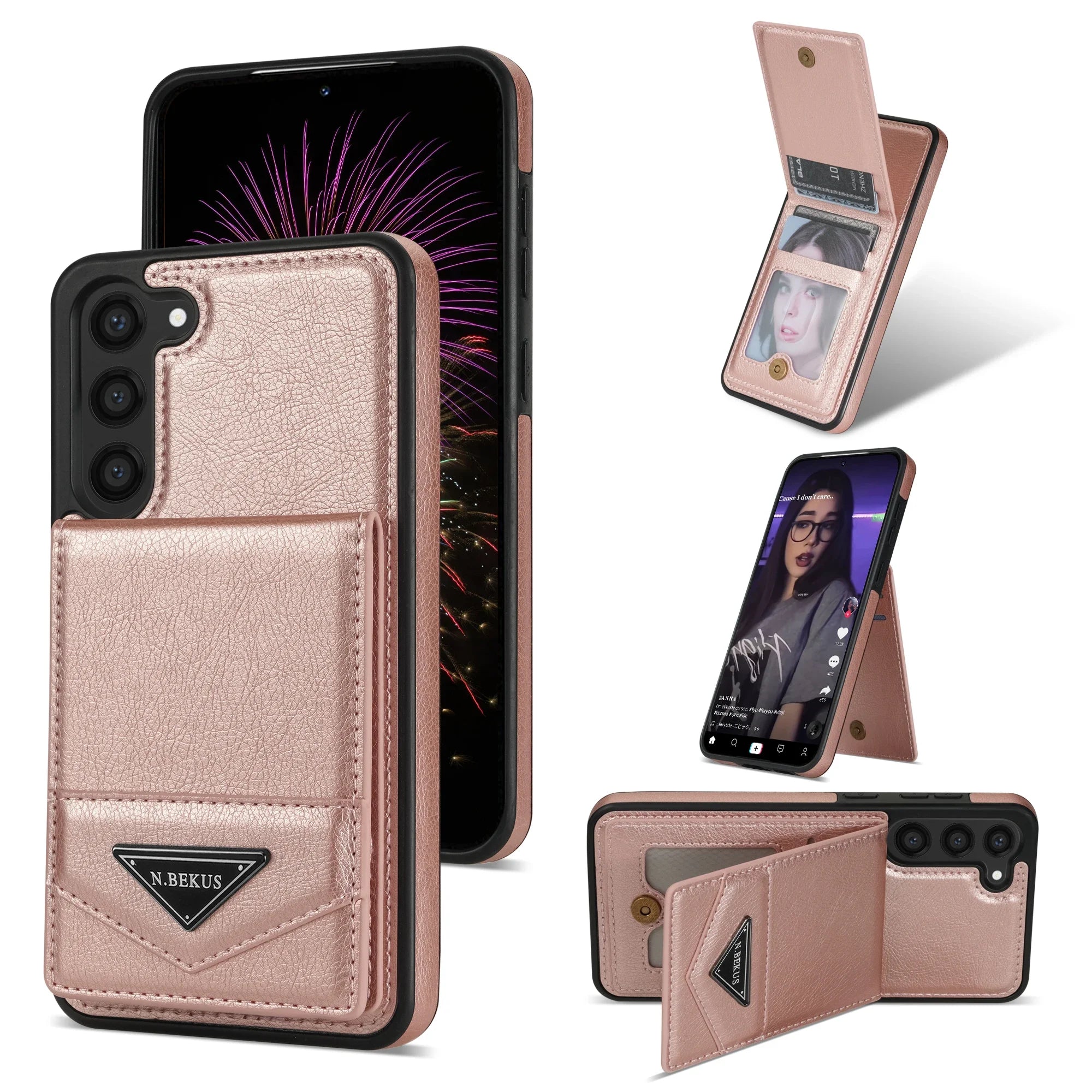 Magnetic Kickstand Flip Wallet Galaxy A Case - DealJustDeal