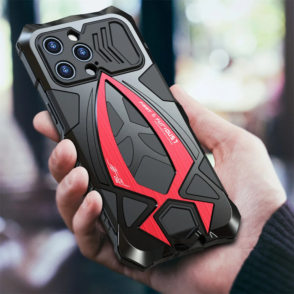 Shockproof Metal Armor Case for iPhone Case - DealJustDeal