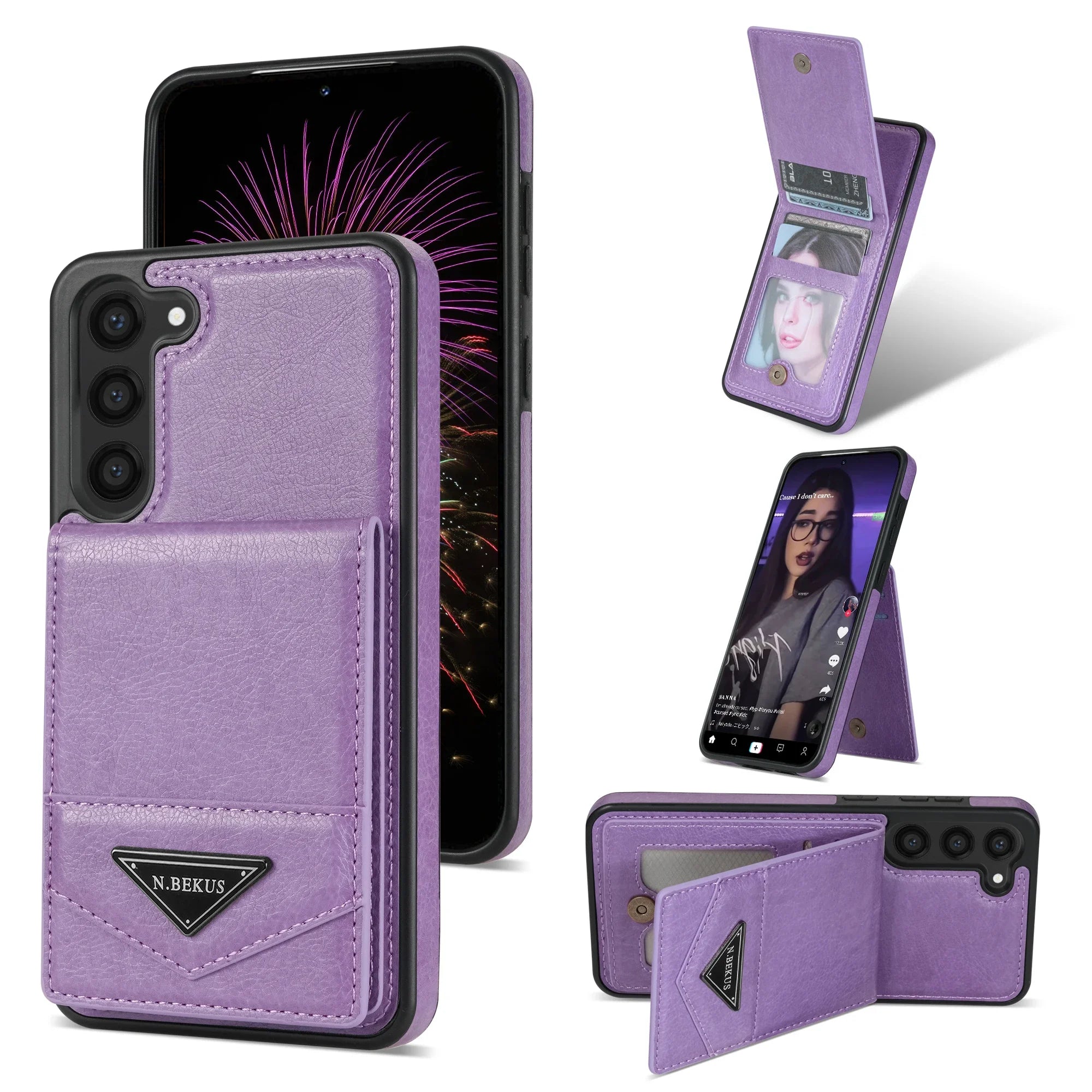 Magnetic Kickstand Flip Wallet Galaxy A Case - DealJustDeal