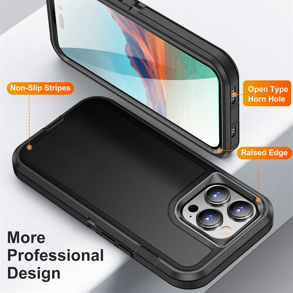 Heavy Duty Shockproof Anti-Scratch Rugged Protective iPhone Case - DealJustDeal