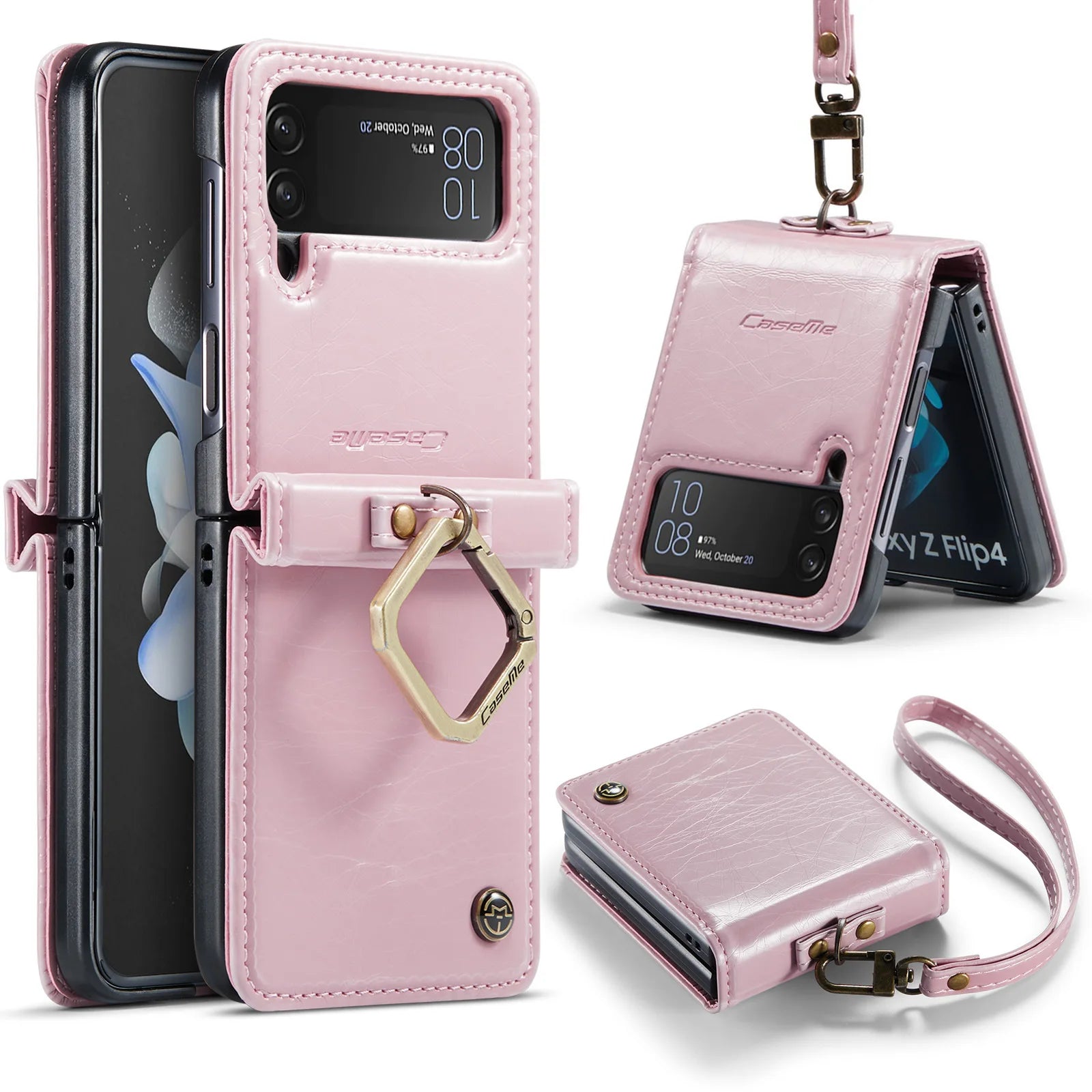 Hinge Protective Leather Galaxy Z Flip Case - DealJustDeal